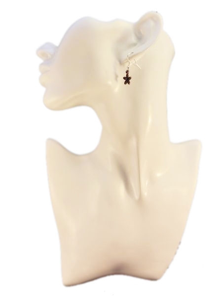 Blümchen kupferfarben Ohrringe Vintage Optik Blüte